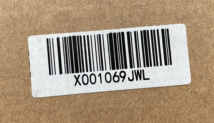 Amazon FNSKU Code 128 Barcode Label